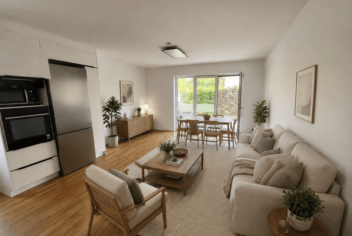 Junges Wohnen mit Garten – hochwertige 4-Zimmer-Wohnung in ruhiger Lage