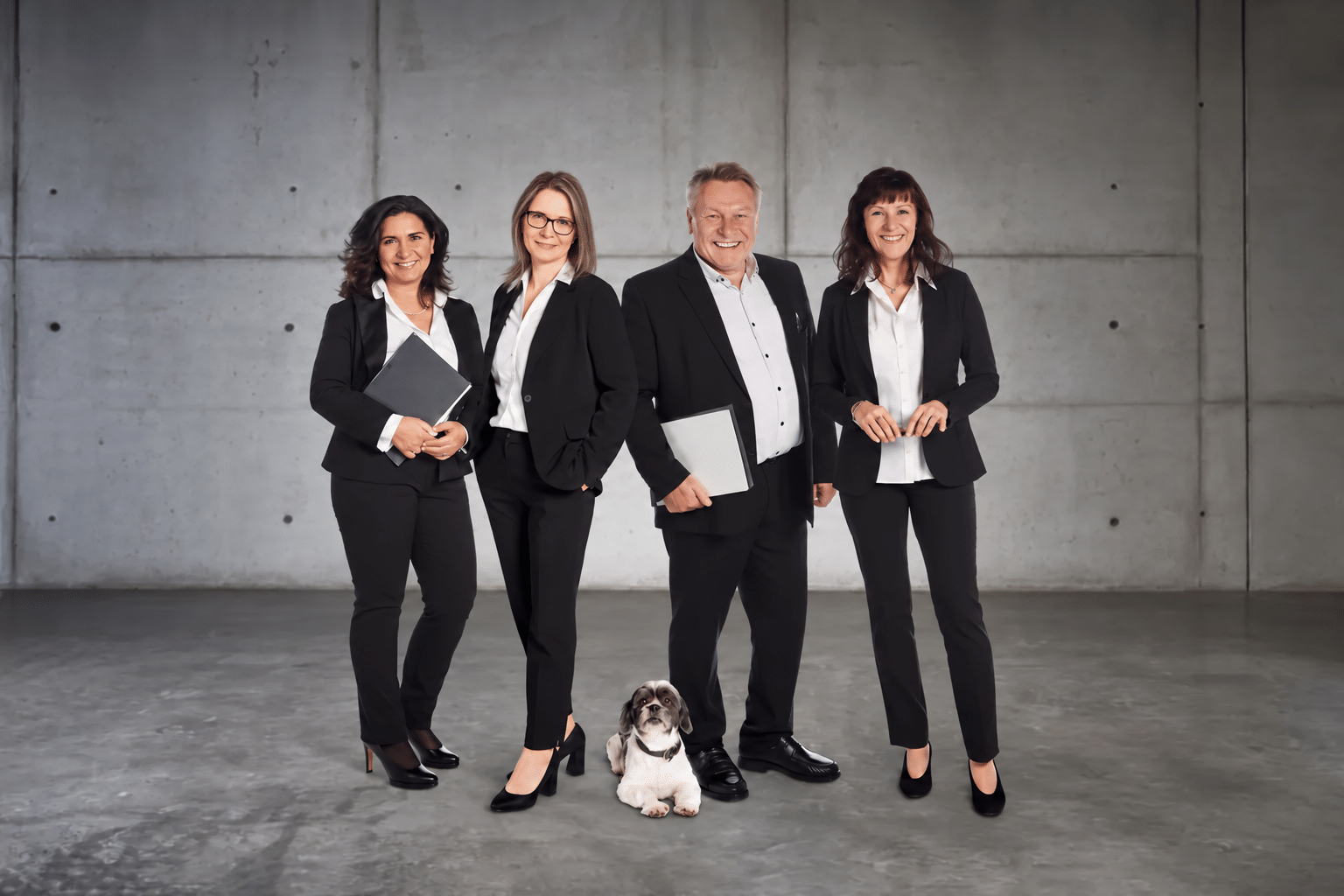 Fuggerstadt-Team: Anna Maria De Matteis, Antonia Libal, Ralf Süss, Claudia Seipel und Schorschi